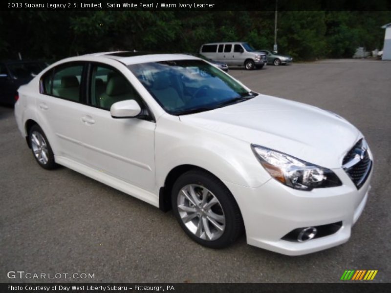 Satin White Pearl / Warm Ivory Leather 2013 Subaru Legacy 2.5i Limited