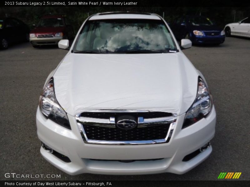Satin White Pearl / Warm Ivory Leather 2013 Subaru Legacy 2.5i Limited
