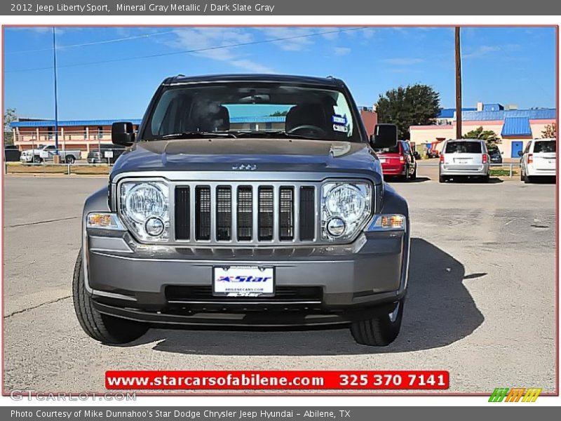 Mineral Gray Metallic / Dark Slate Gray 2012 Jeep Liberty Sport
