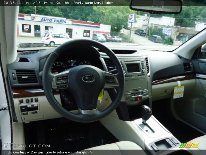 Satin White Pearl / Warm Ivory Leather 2013 Subaru Legacy 2.5i Limited