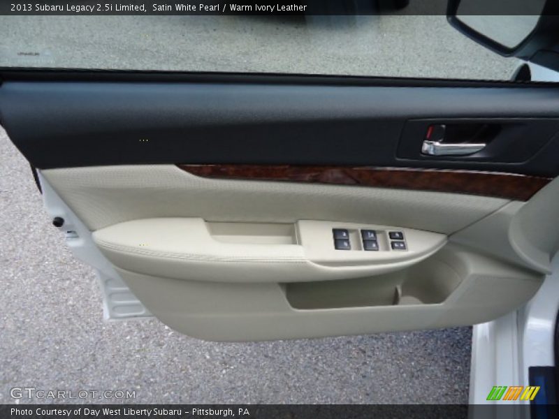 Satin White Pearl / Warm Ivory Leather 2013 Subaru Legacy 2.5i Limited
