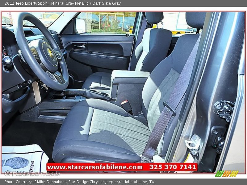 Mineral Gray Metallic / Dark Slate Gray 2012 Jeep Liberty Sport