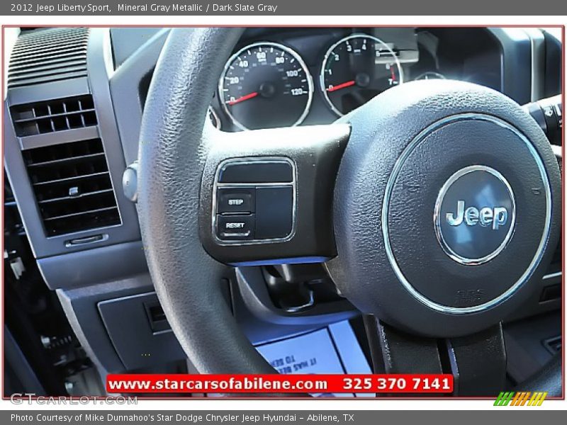 Mineral Gray Metallic / Dark Slate Gray 2012 Jeep Liberty Sport