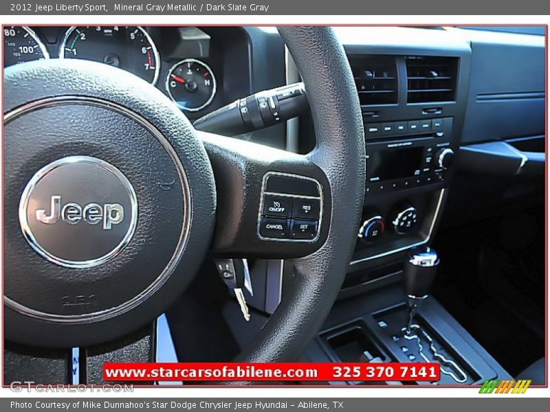 Mineral Gray Metallic / Dark Slate Gray 2012 Jeep Liberty Sport
