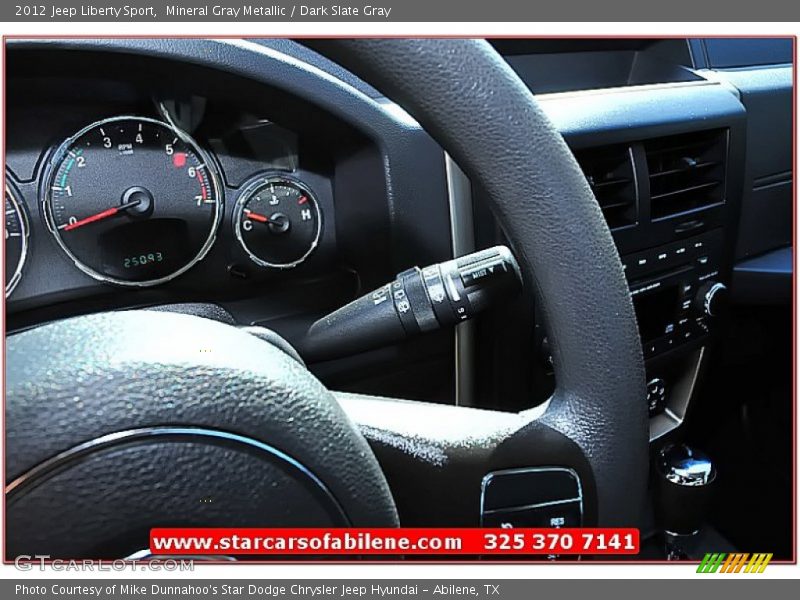 Mineral Gray Metallic / Dark Slate Gray 2012 Jeep Liberty Sport