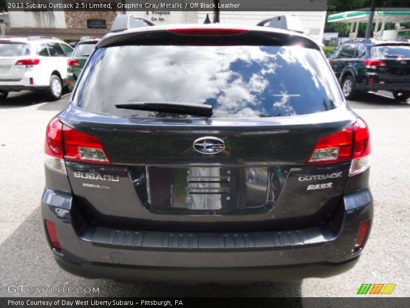 Graphite Gray Metallic / Off Black Leather 2013 Subaru Outback 2.5i Limited