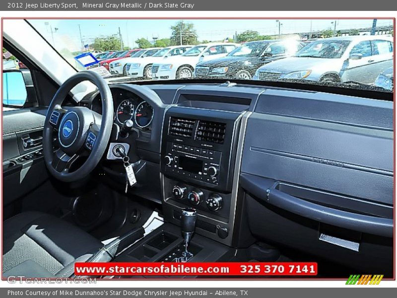 Mineral Gray Metallic / Dark Slate Gray 2012 Jeep Liberty Sport