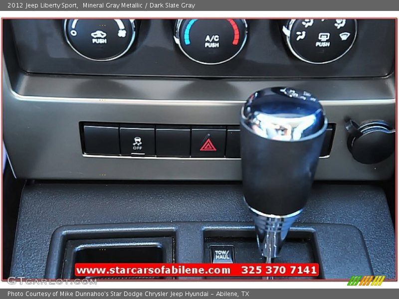 Mineral Gray Metallic / Dark Slate Gray 2012 Jeep Liberty Sport