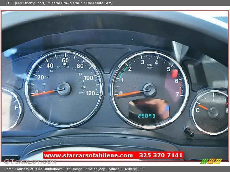 Mineral Gray Metallic / Dark Slate Gray 2012 Jeep Liberty Sport