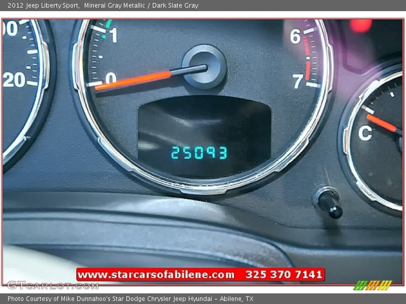 Mineral Gray Metallic / Dark Slate Gray 2012 Jeep Liberty Sport