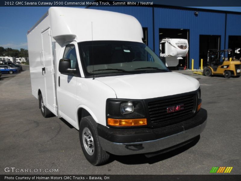 Summit White / Neutral 2012 GMC Savana Cutaway 3500 Commercial Moving Truck