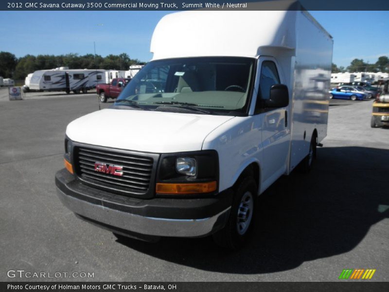 Summit White / Neutral 2012 GMC Savana Cutaway 3500 Commercial Moving Truck