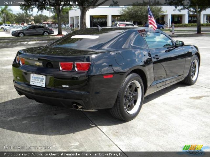Black / Black 2011 Chevrolet Camaro LS Coupe
