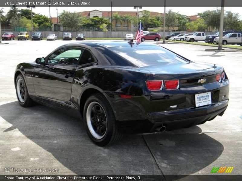 Black / Black 2011 Chevrolet Camaro LS Coupe
