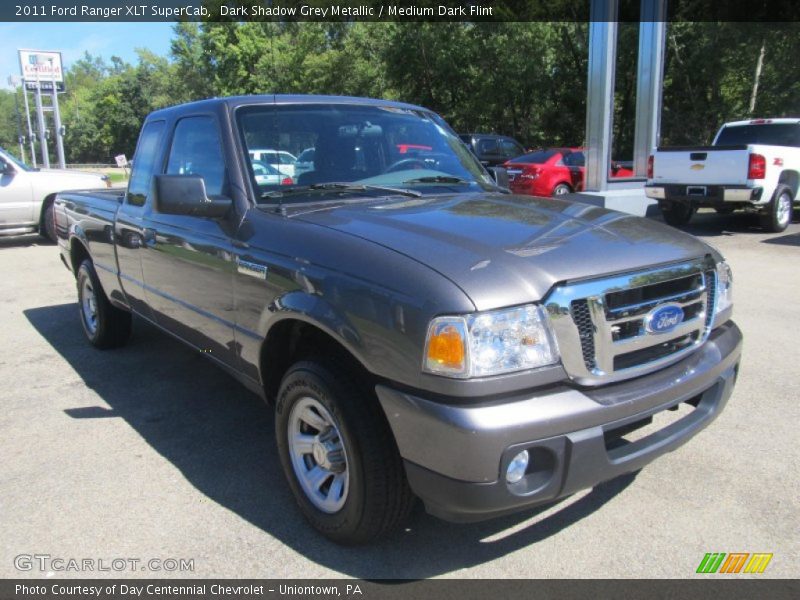 Dark Shadow Grey Metallic / Medium Dark Flint 2011 Ford Ranger XLT SuperCab