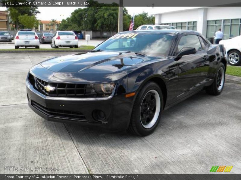 Black / Black 2011 Chevrolet Camaro LS Coupe