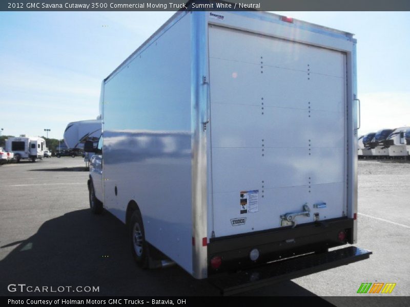 Summit White / Neutral 2012 GMC Savana Cutaway 3500 Commercial Moving Truck