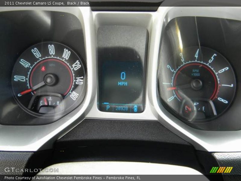 Black / Black 2011 Chevrolet Camaro LS Coupe