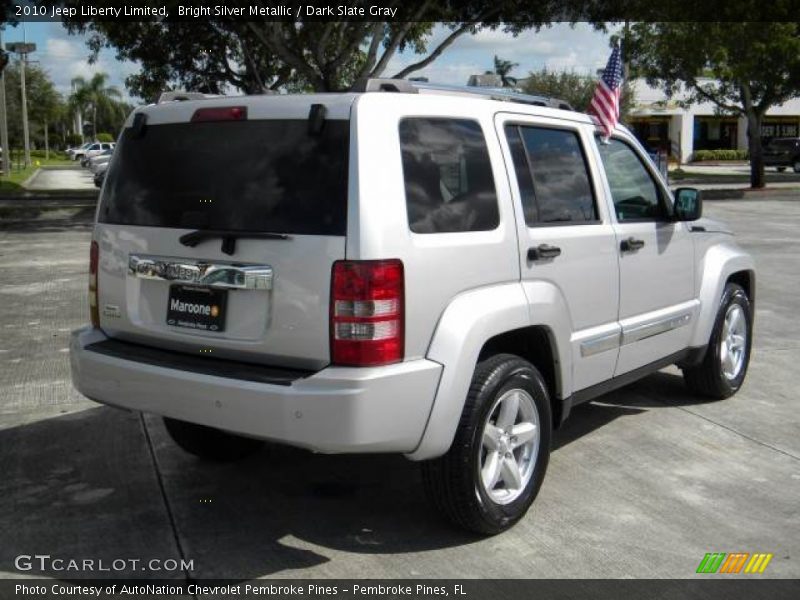 Bright Silver Metallic / Dark Slate Gray 2010 Jeep Liberty Limited