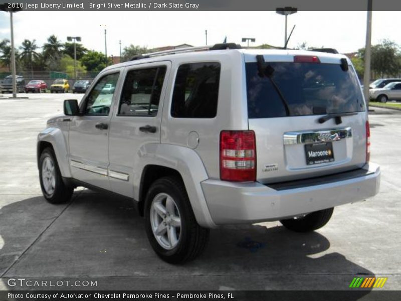 Bright Silver Metallic / Dark Slate Gray 2010 Jeep Liberty Limited