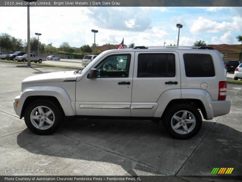 Bright Silver Metallic / Dark Slate Gray 2010 Jeep Liberty Limited