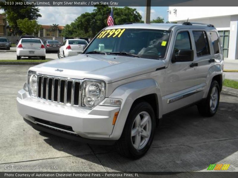 Bright Silver Metallic / Dark Slate Gray 2010 Jeep Liberty Limited