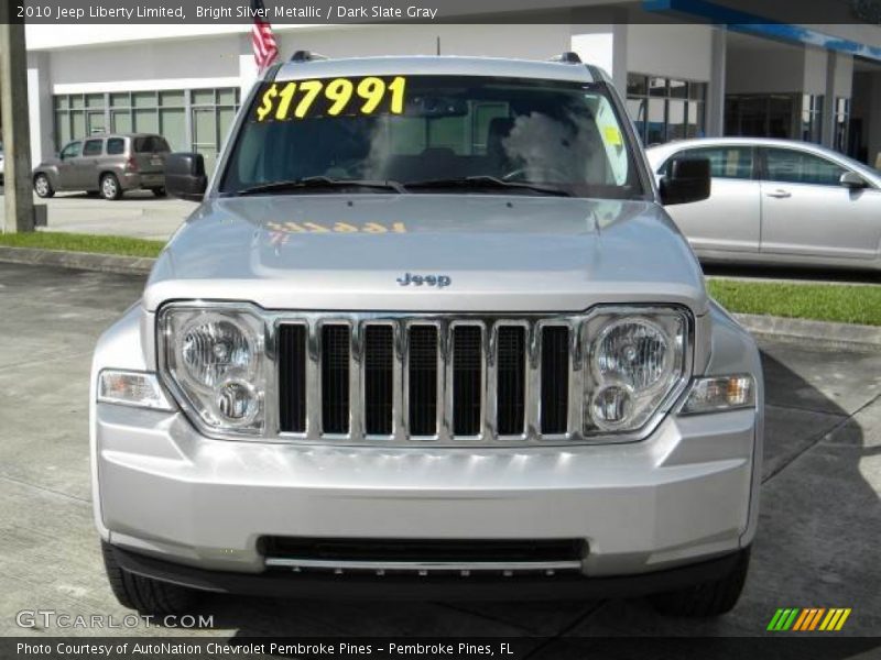 Bright Silver Metallic / Dark Slate Gray 2010 Jeep Liberty Limited