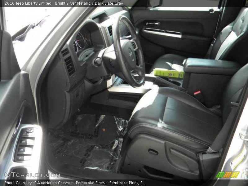Bright Silver Metallic / Dark Slate Gray 2010 Jeep Liberty Limited