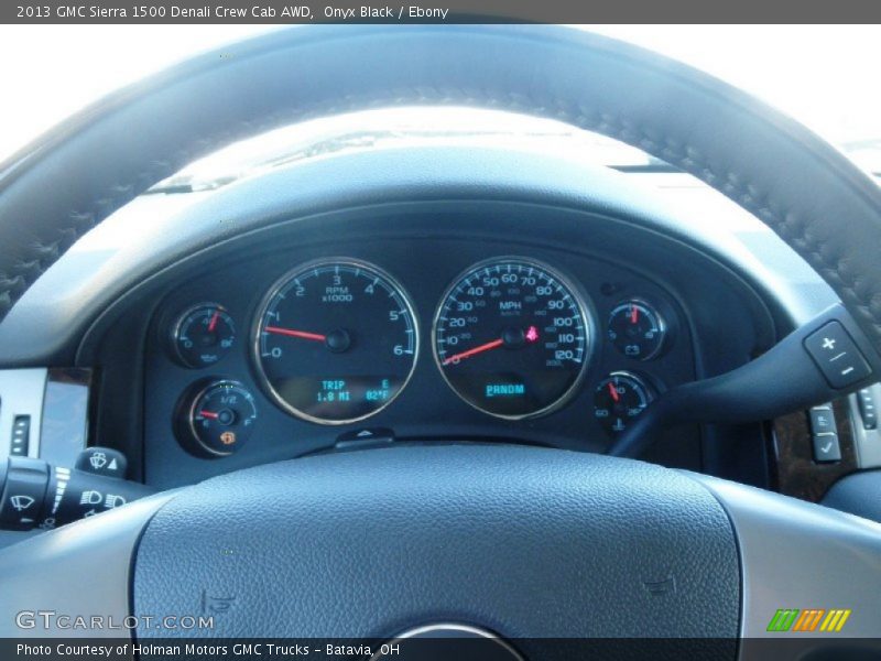 Onyx Black / Ebony 2013 GMC Sierra 1500 Denali Crew Cab AWD