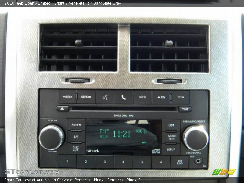 Bright Silver Metallic / Dark Slate Gray 2010 Jeep Liberty Limited