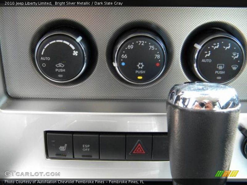 Bright Silver Metallic / Dark Slate Gray 2010 Jeep Liberty Limited