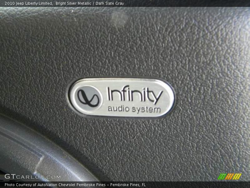 Bright Silver Metallic / Dark Slate Gray 2010 Jeep Liberty Limited