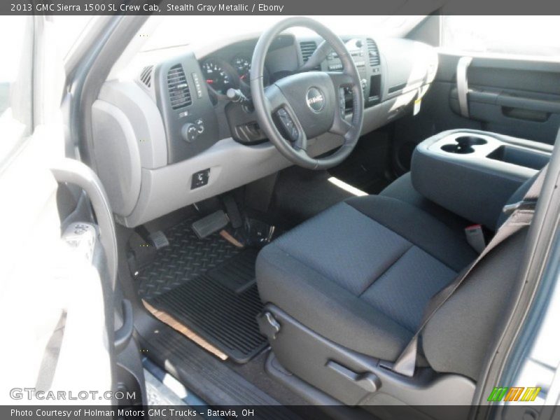 Stealth Gray Metallic / Ebony 2013 GMC Sierra 1500 SL Crew Cab