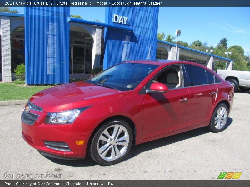 Crystal Red Metallic Tintcoat / Cocoa/Light Neutral Leather 2011 Chevrolet Cruze LTZ