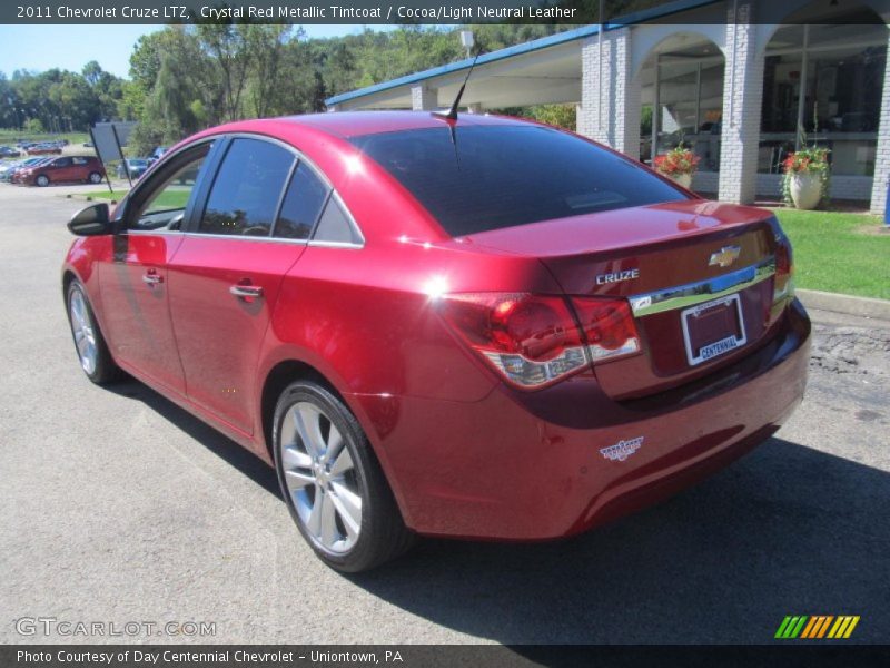 Crystal Red Metallic Tintcoat / Cocoa/Light Neutral Leather 2011 Chevrolet Cruze LTZ