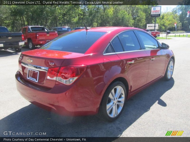 Crystal Red Metallic Tintcoat / Cocoa/Light Neutral Leather 2011 Chevrolet Cruze LTZ