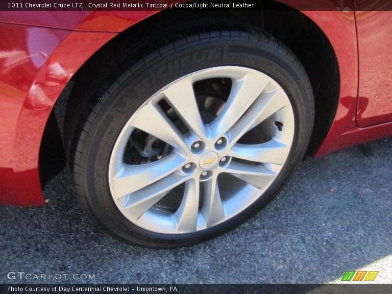 Crystal Red Metallic Tintcoat / Cocoa/Light Neutral Leather 2011 Chevrolet Cruze LTZ