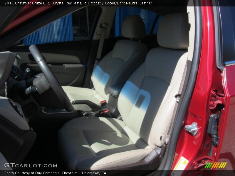 Crystal Red Metallic Tintcoat / Cocoa/Light Neutral Leather 2011 Chevrolet Cruze LTZ