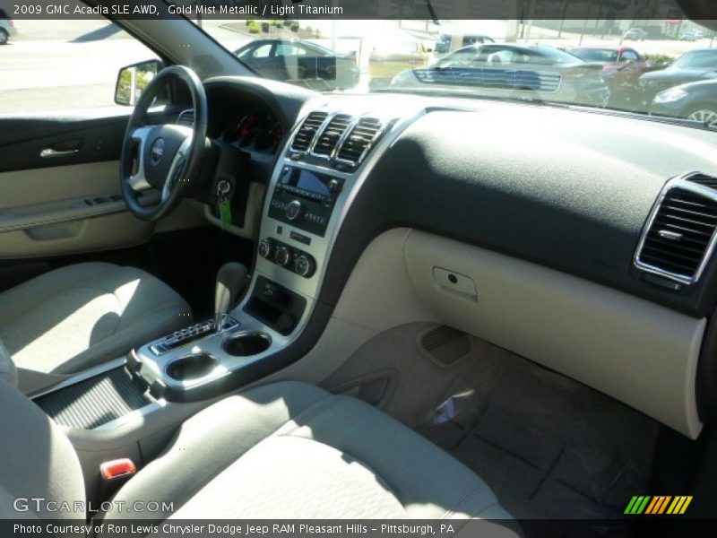Gold Mist Metallic / Light Titanium 2009 GMC Acadia SLE AWD