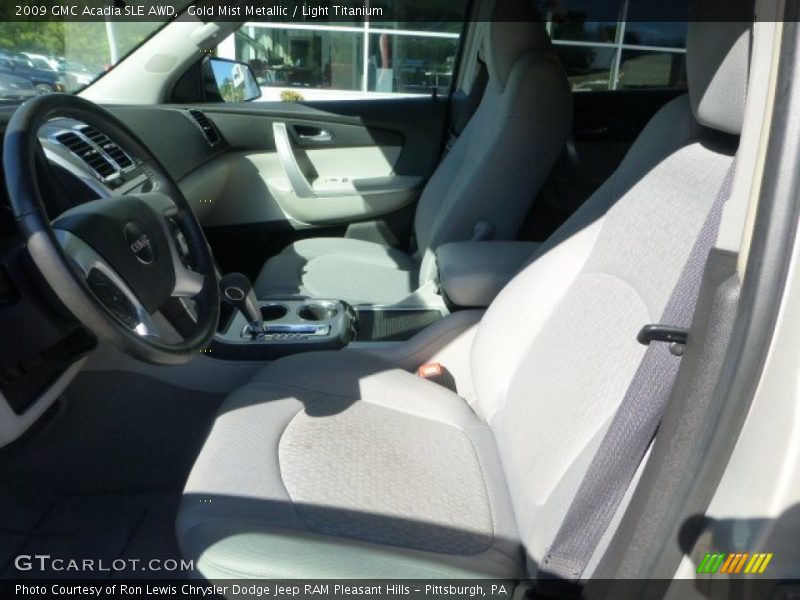 Gold Mist Metallic / Light Titanium 2009 GMC Acadia SLE AWD