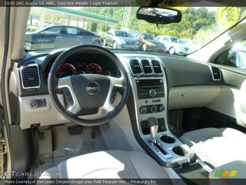 Gold Mist Metallic / Light Titanium 2009 GMC Acadia SLE AWD