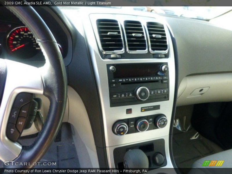 Gold Mist Metallic / Light Titanium 2009 GMC Acadia SLE AWD