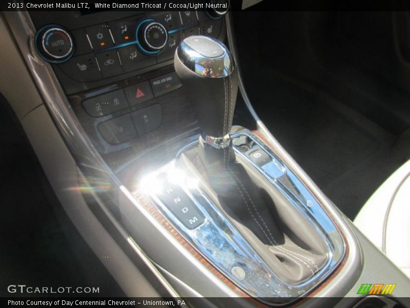 White Diamond Tricoat / Cocoa/Light Neutral 2013 Chevrolet Malibu LTZ