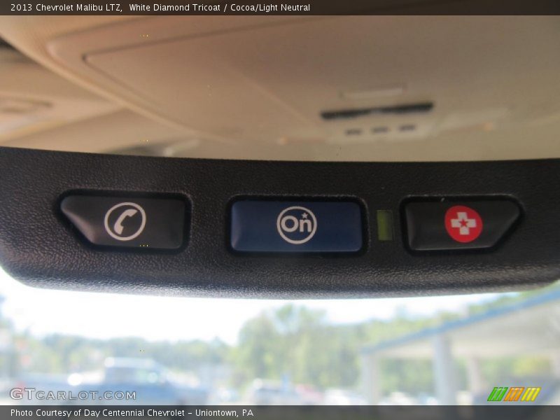 White Diamond Tricoat / Cocoa/Light Neutral 2013 Chevrolet Malibu LTZ