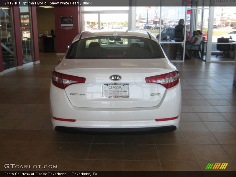 Snow White Pearl / Black 2012 Kia Optima Hybrid