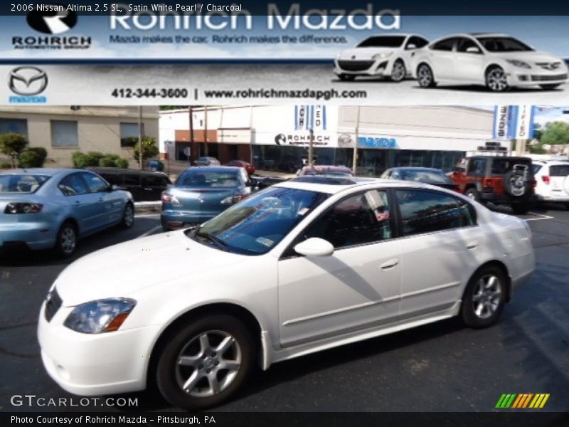Satin White Pearl / Charcoal 2006 Nissan Altima 2.5 SL
