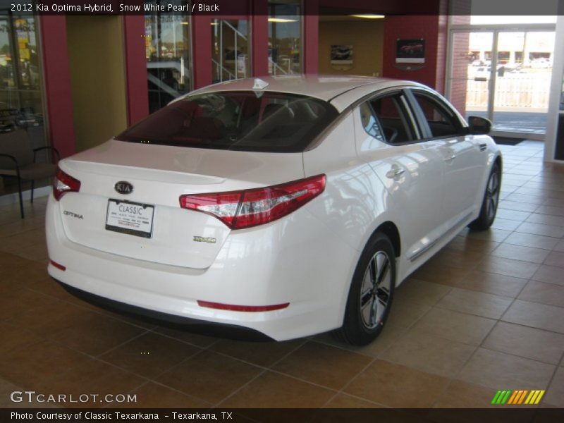 Snow White Pearl / Black 2012 Kia Optima Hybrid