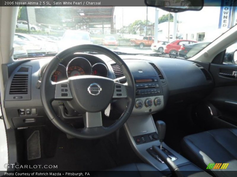 Satin White Pearl / Charcoal 2006 Nissan Altima 2.5 SL