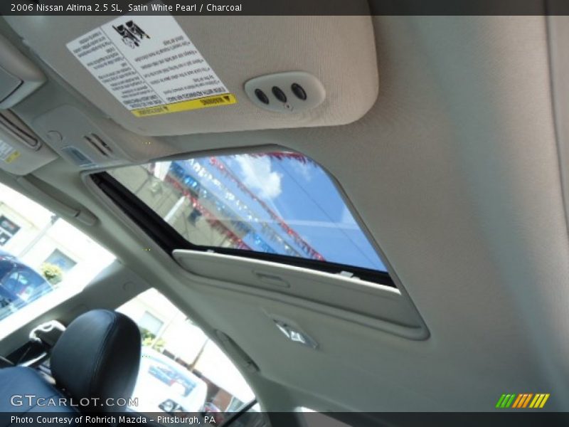 Satin White Pearl / Charcoal 2006 Nissan Altima 2.5 SL