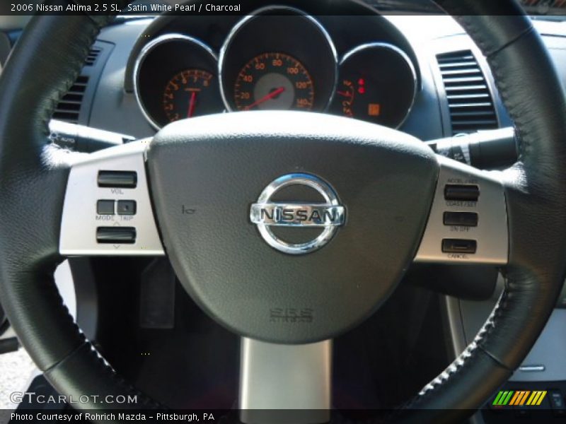 Satin White Pearl / Charcoal 2006 Nissan Altima 2.5 SL